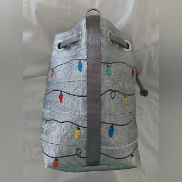 Harveys Silver Tinsel Christmas Lights Medium Park Hopper Bag - NO STRAP/CHARM - Picture 7 of 11